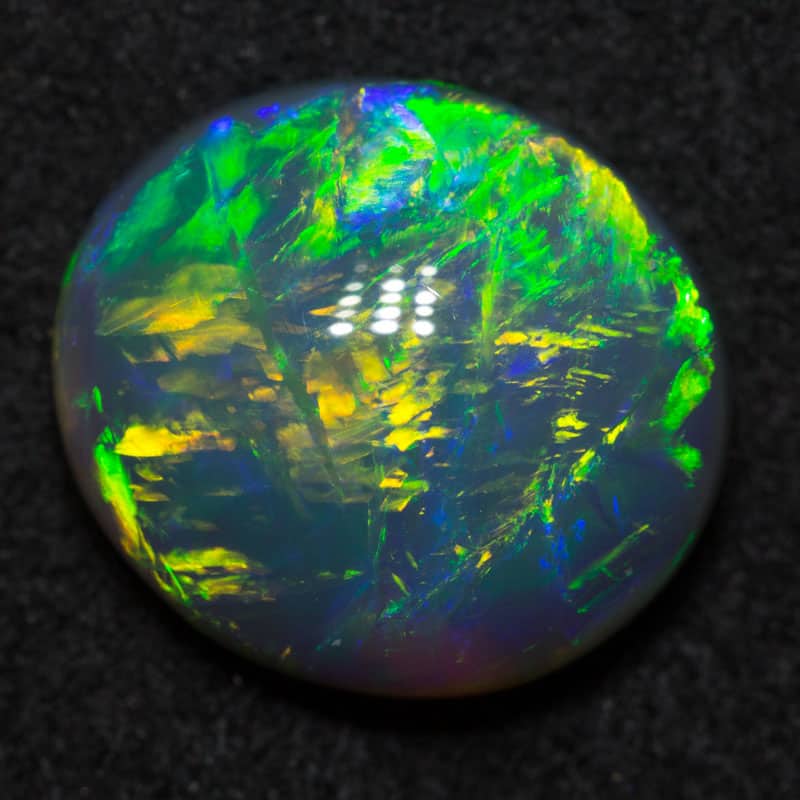 4.70 ct gem black opal 13x11.7x5.1mm