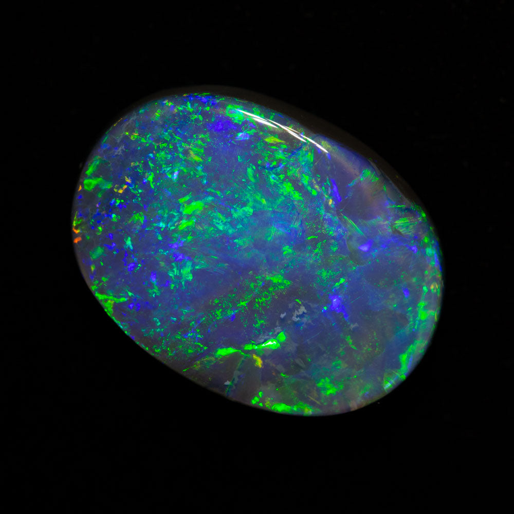 4.99 ct black opal 14.1x10.3x4.8mm