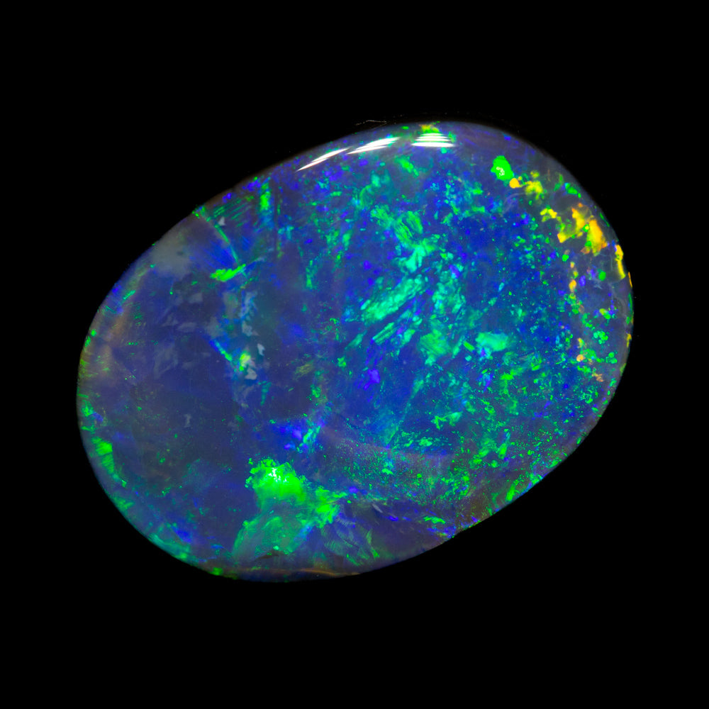 4.99 ct black opal 14.1x10.3x4.8mm