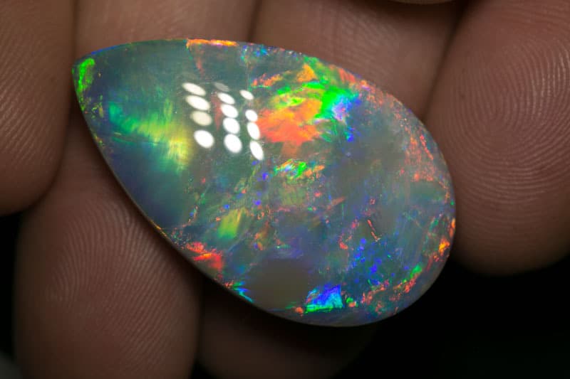 42.30 ct huge dark opal 37x22x8mm