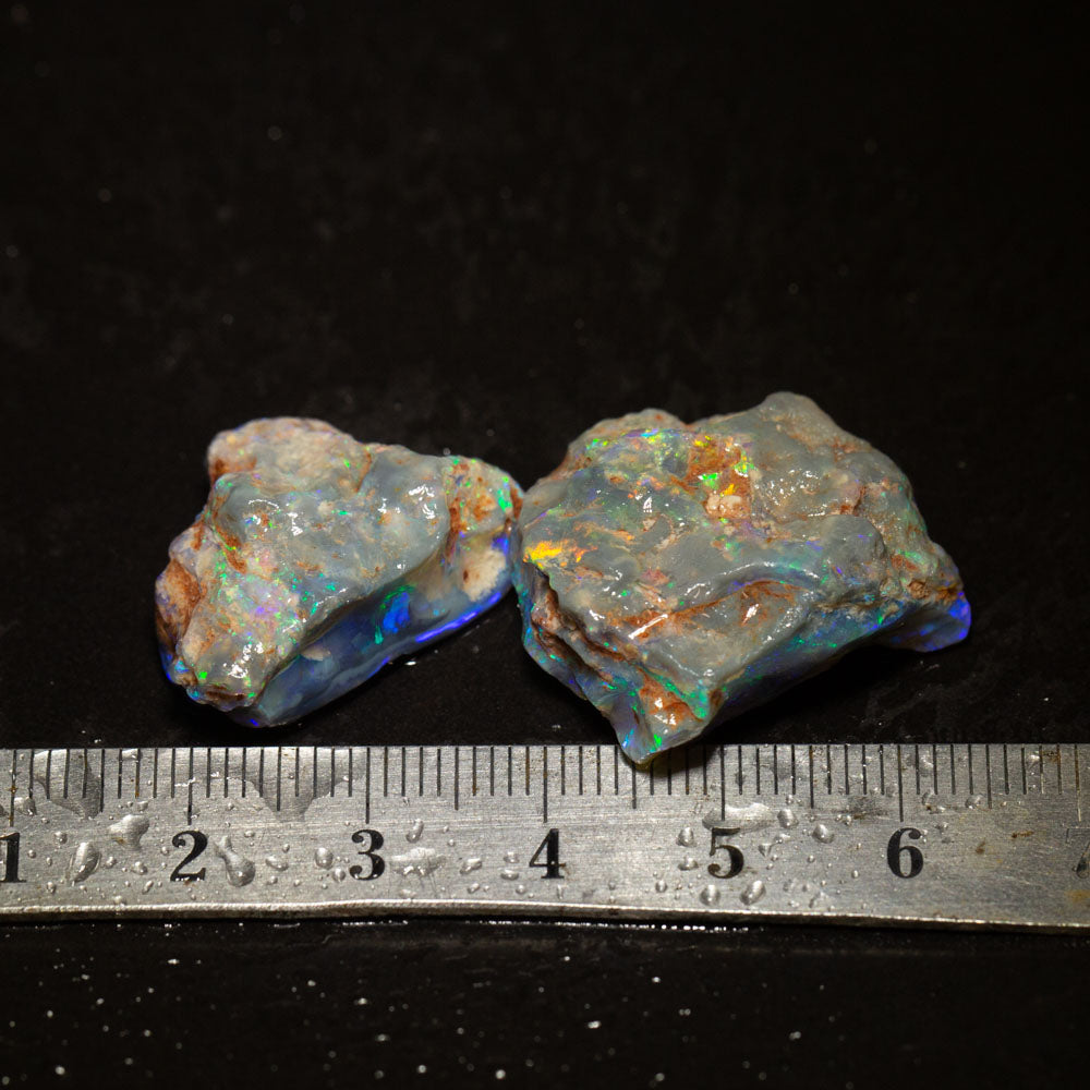 43 ct rough opal parcel 2pc