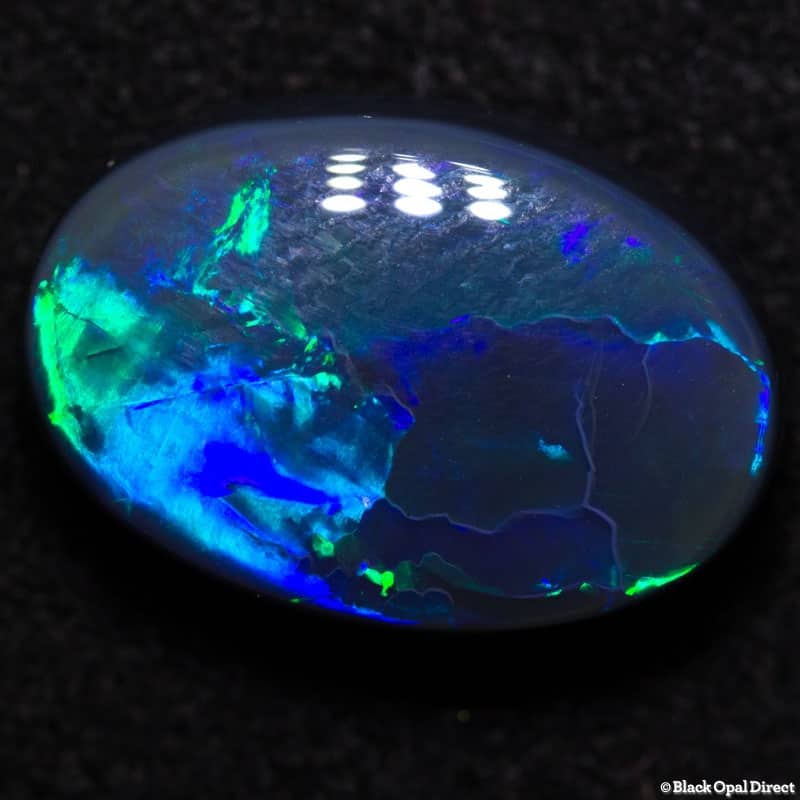 5.00 ct black opal 14x10x5mm