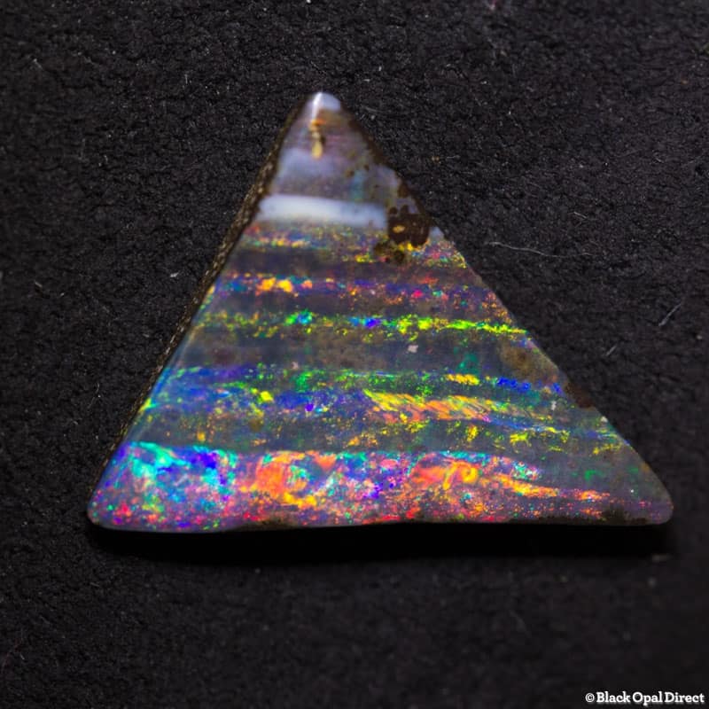5.12 ct triangular boulder opal 17x14x3mm