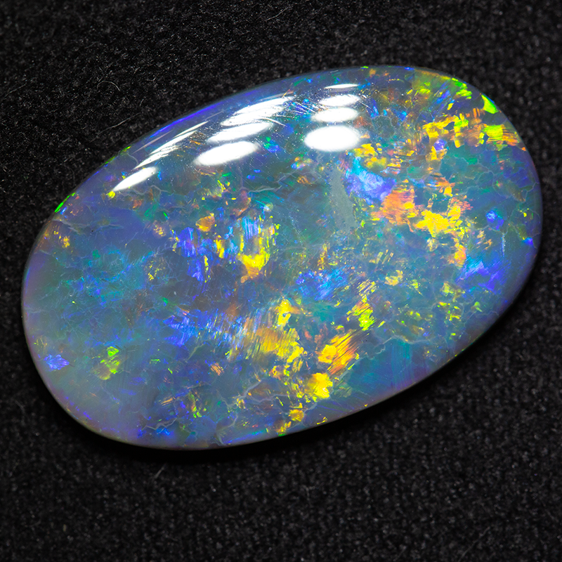 5.20 ct dark opal 19.5x12.4x3.1mm