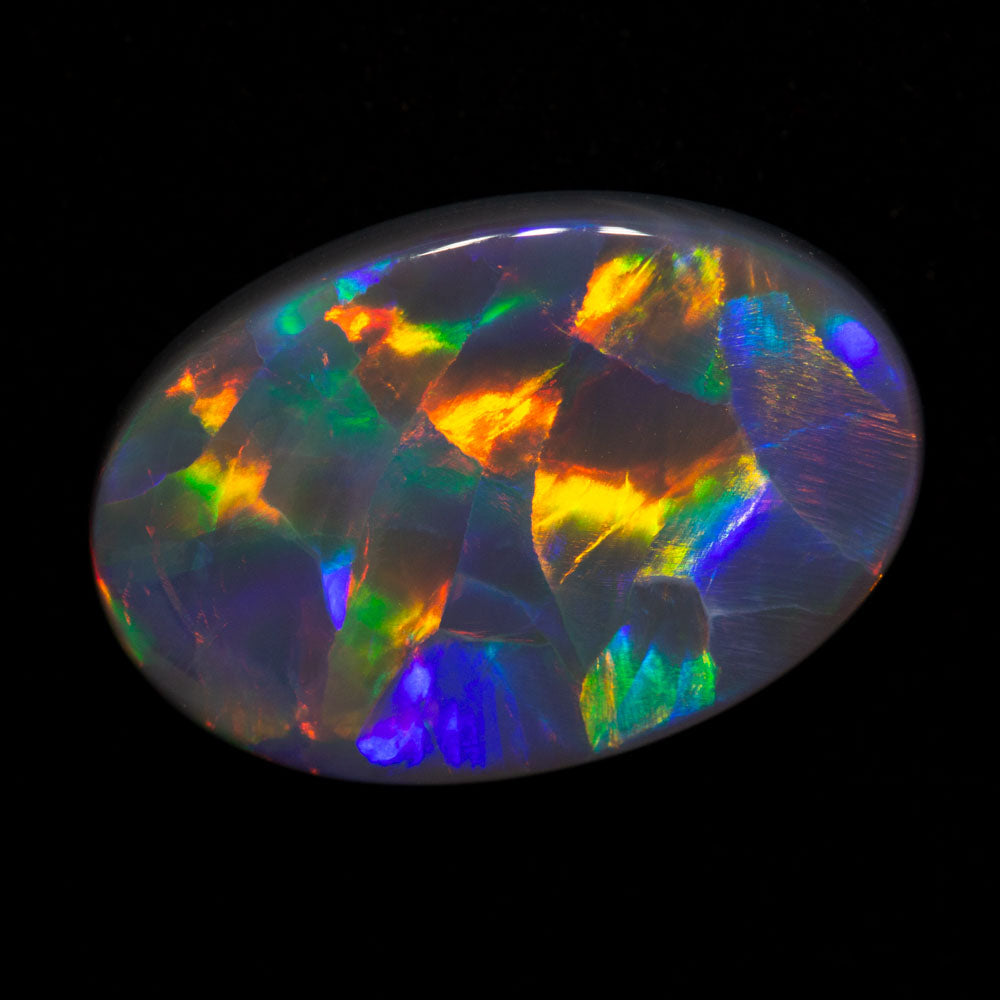 5.48 ct gem black opal 17x11.4x4.2mm