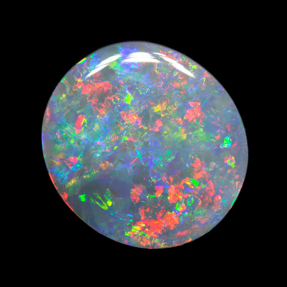 5.48 ct dark opal 14.3x13.2x4.2mm