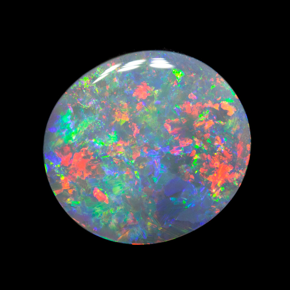 5.48 ct dark opal 14.3x13.2x4.2mm