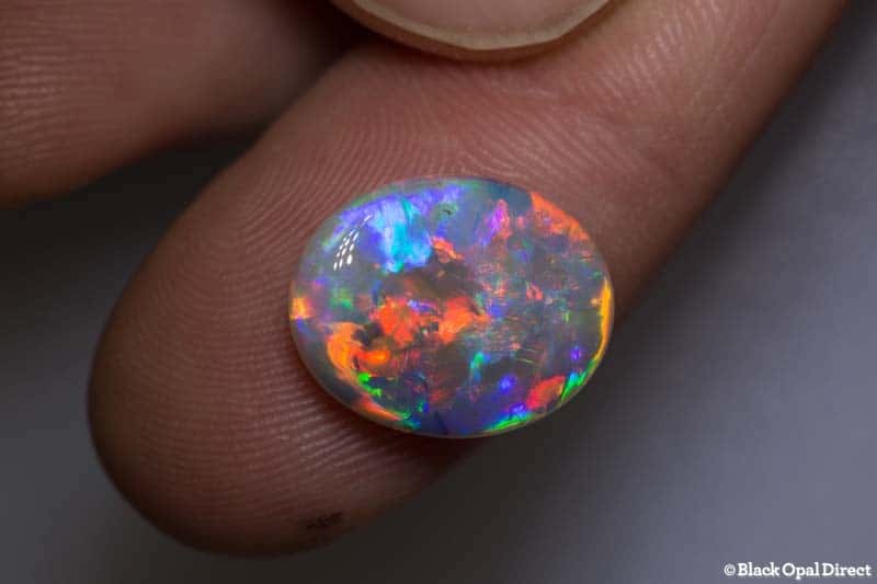 5.68 ct double sided gem crystal opal 15x12x5mm