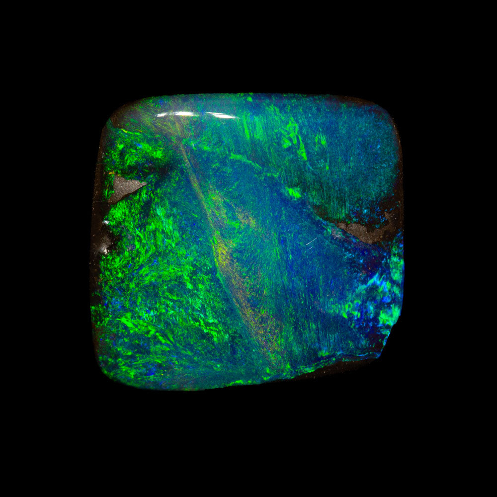 5.73 ct boulder opal 12.4x11.7x3.5mm