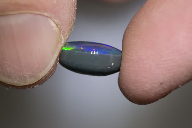 5.80 ct gem black opal 13x11x6mm