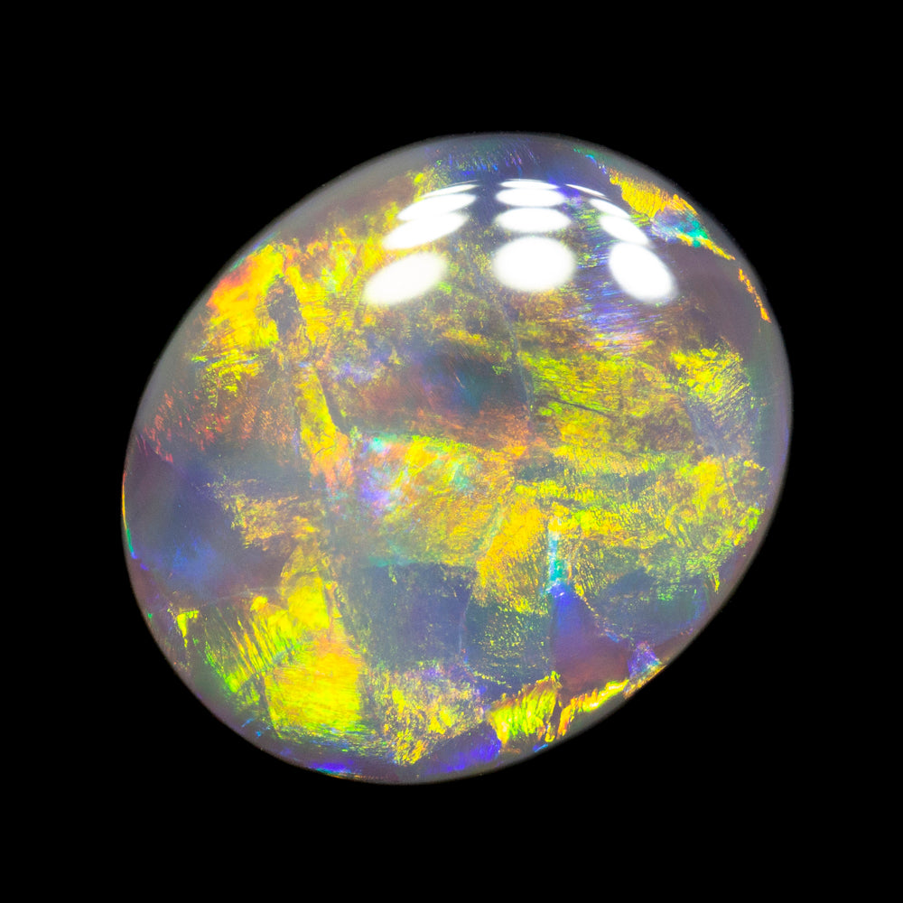 5.97 ct dark opal 15.3x13.4x4.1mm