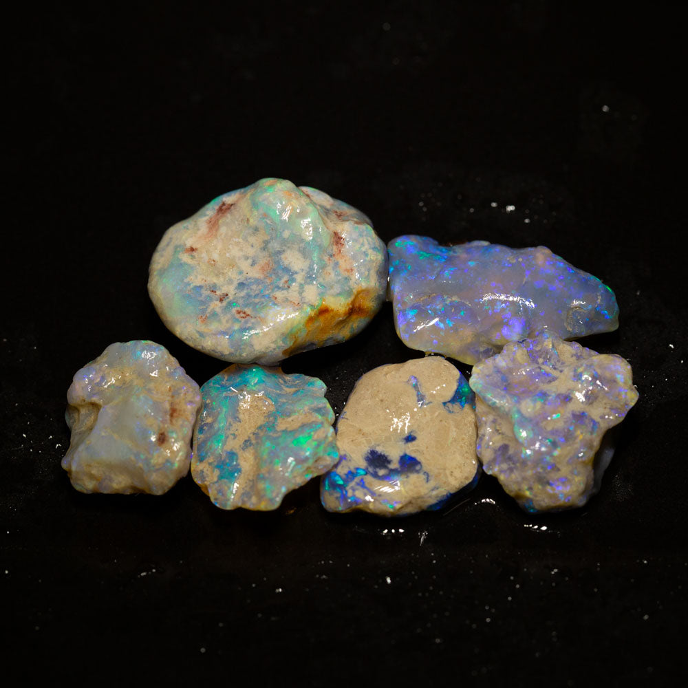 52 ct rough opal parcel 6pc