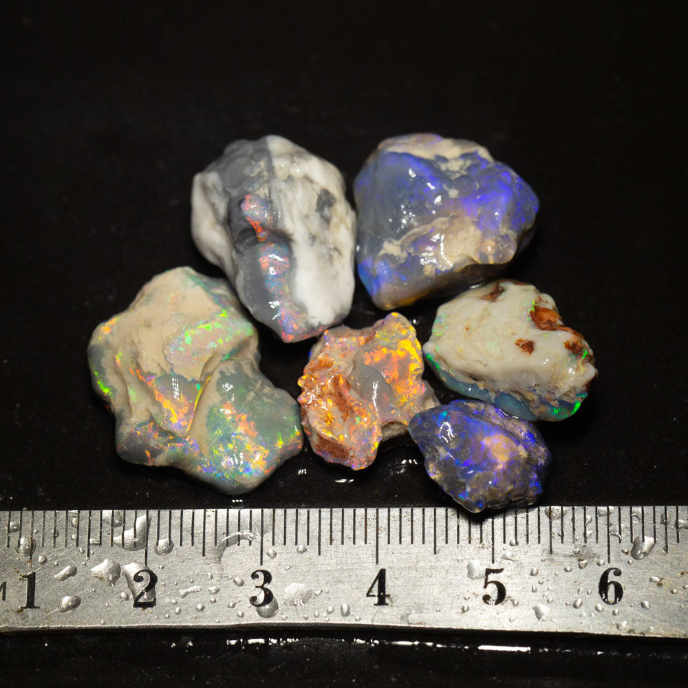 55 ct rough opal parcel 6pc