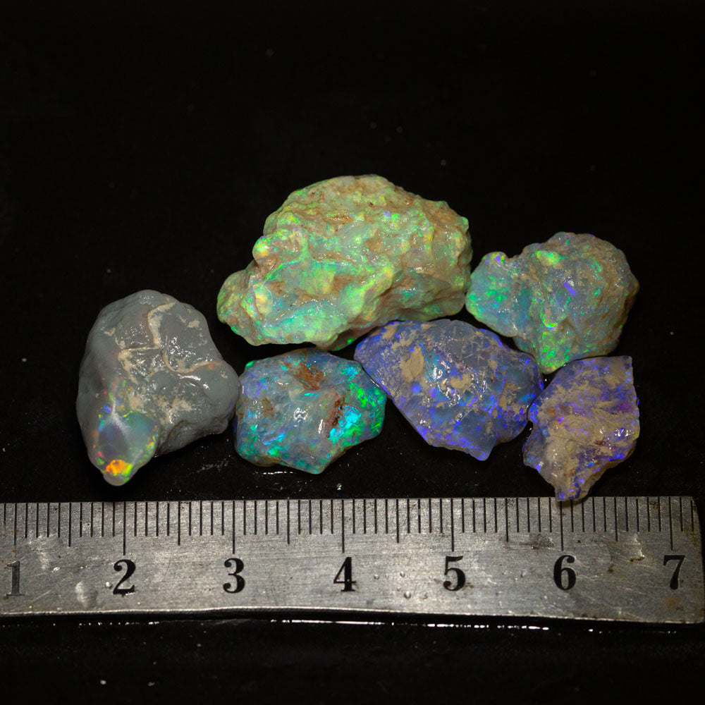 55 ct rough opal parcel 6pc