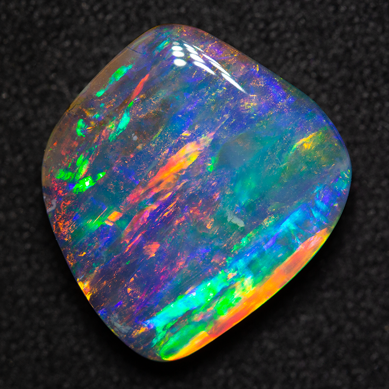 6.00 ct black boulder opal 13x12x4.2mm