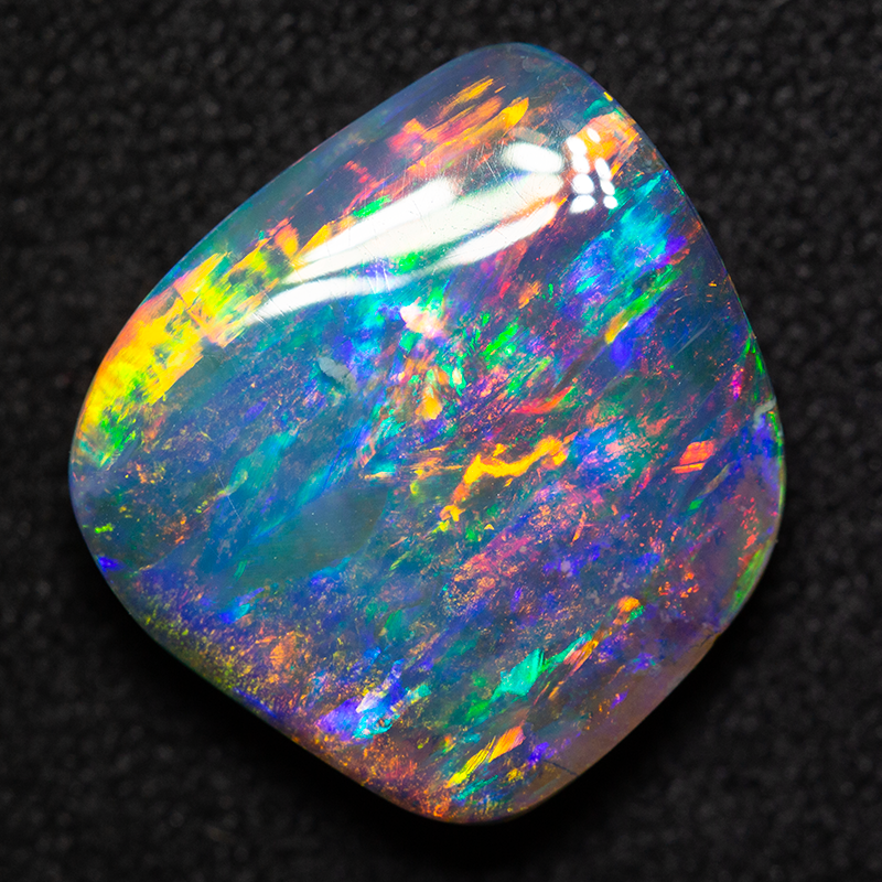 6.00 ct black boulder opal 13x12x4.2mm