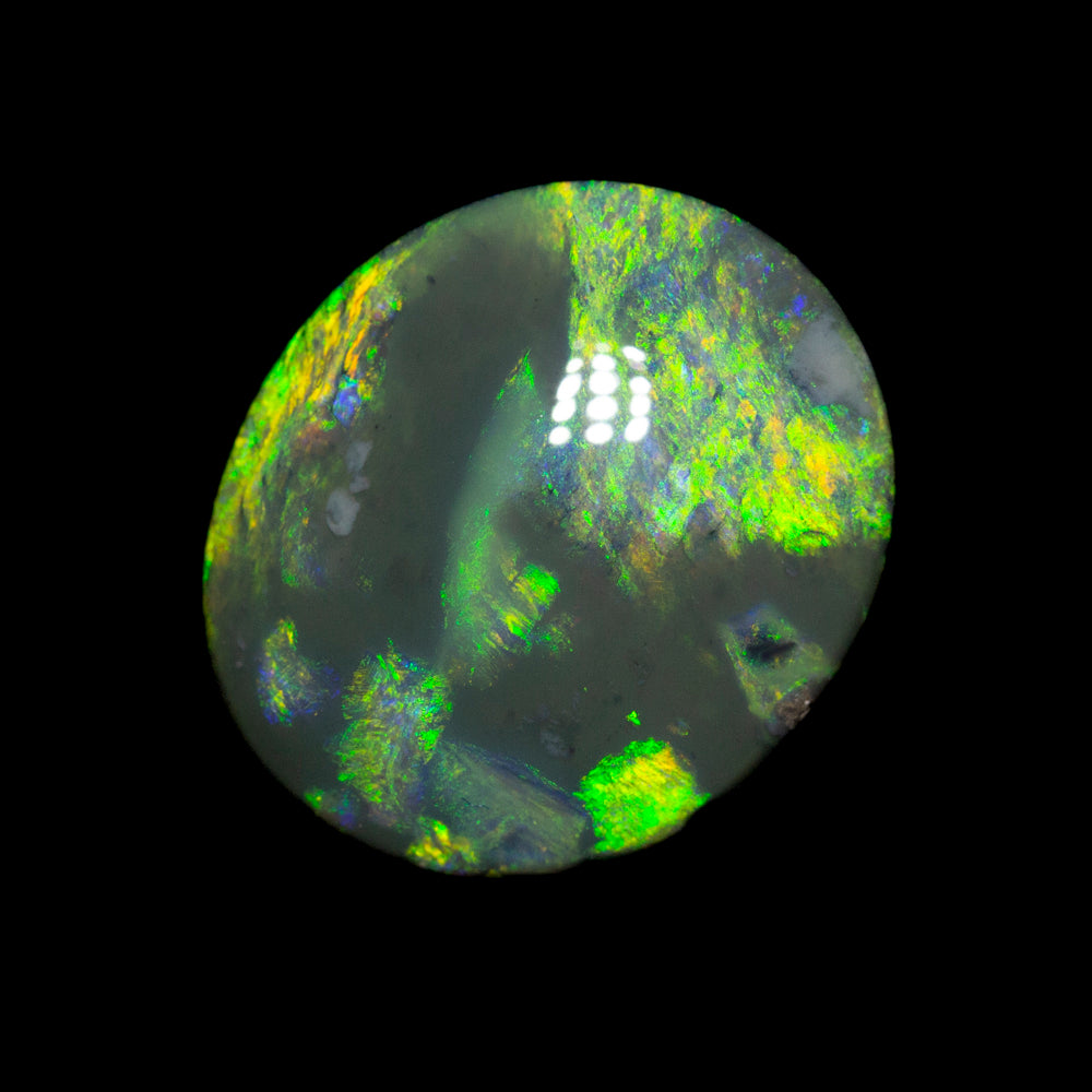 6.02 ct double-sided black opal 14.2x12.2x5.9mm