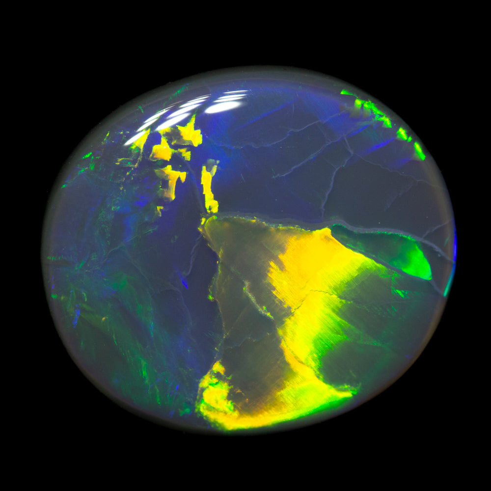 6.60 ct black opal 15.2x13.5x4.8mm