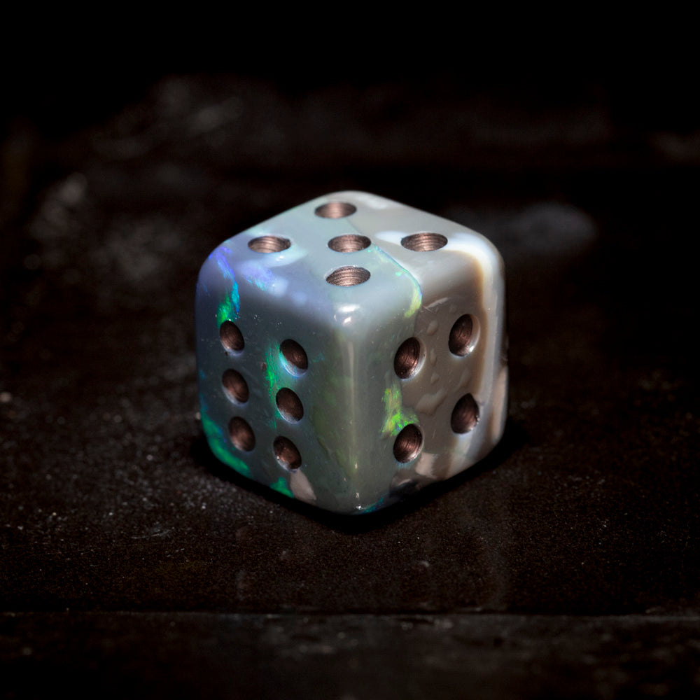 64.54 ct black opal dice 19.1x18.7x18.6mm