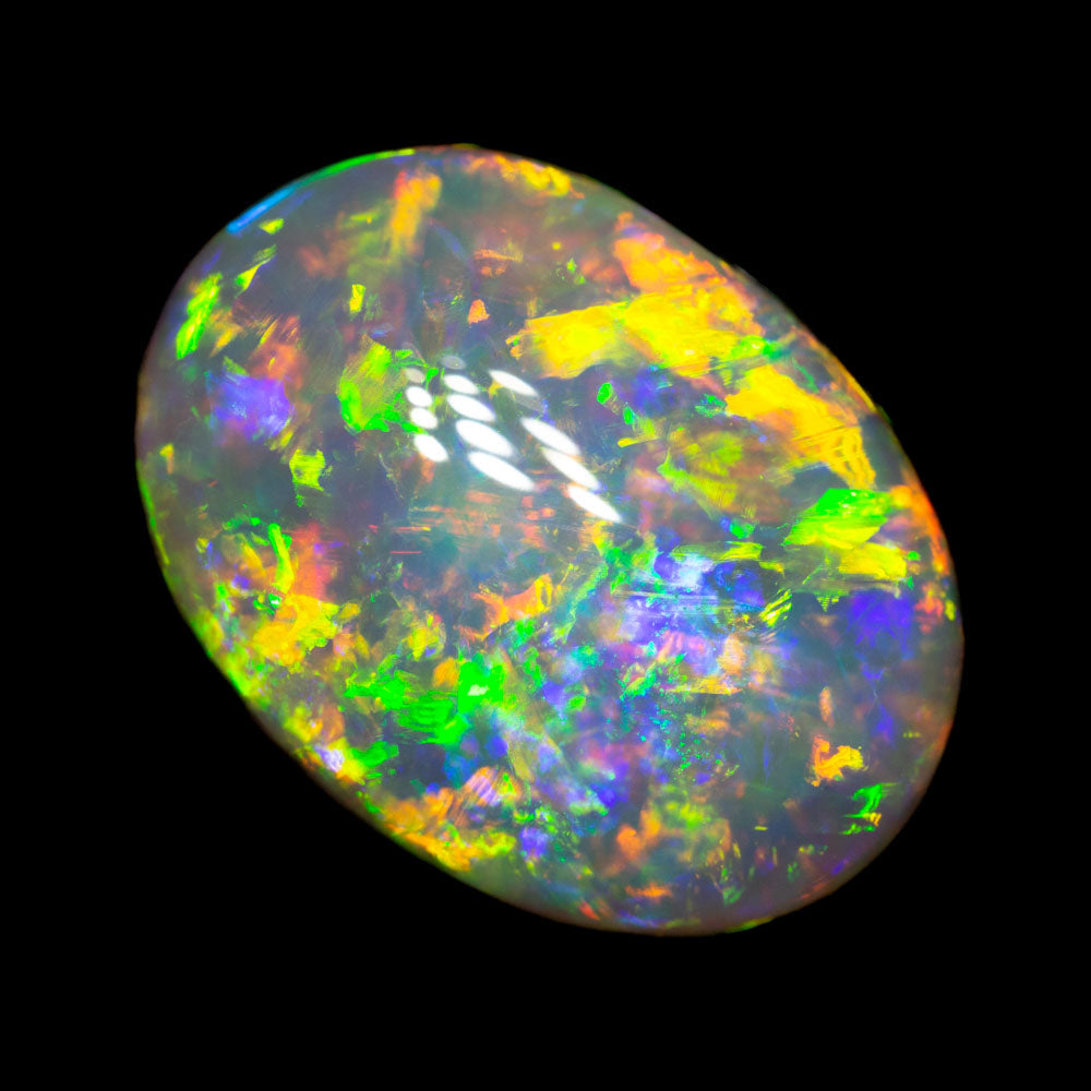 Australian 7.04 ct gem crystal opal 16.3x12x5.6mm | Black Opal Direct