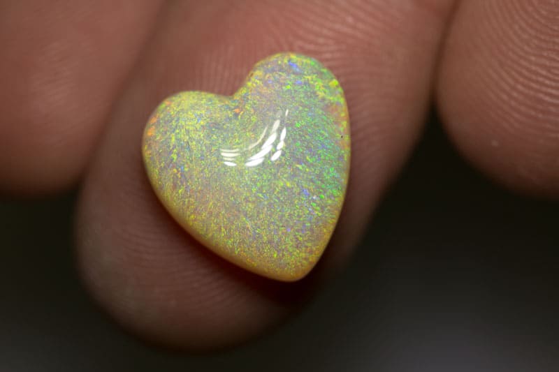 7.20 ct crystal opal heart 14.5x14x5mm