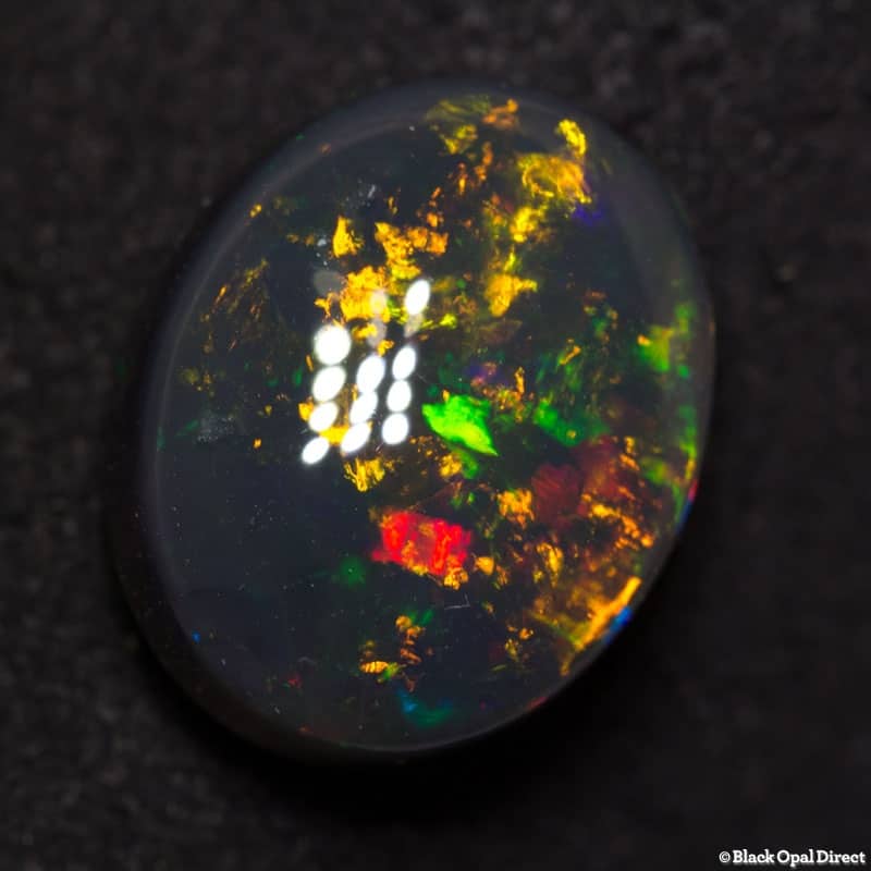 7.35 ct black opal gem 14x12x7mm
