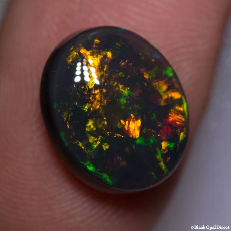 7.35 ct black opal gem 14x12x7mm