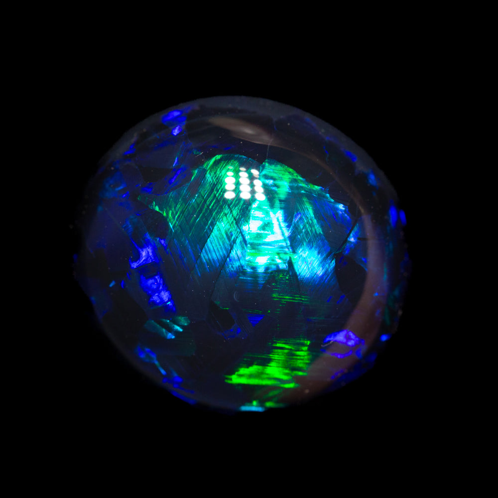7.42 ct gem black opal 13x12.1x7.9mm