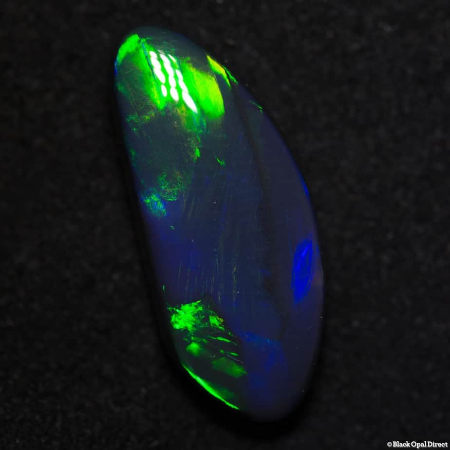 7.49 ct baroque black opal 21x9x6mm