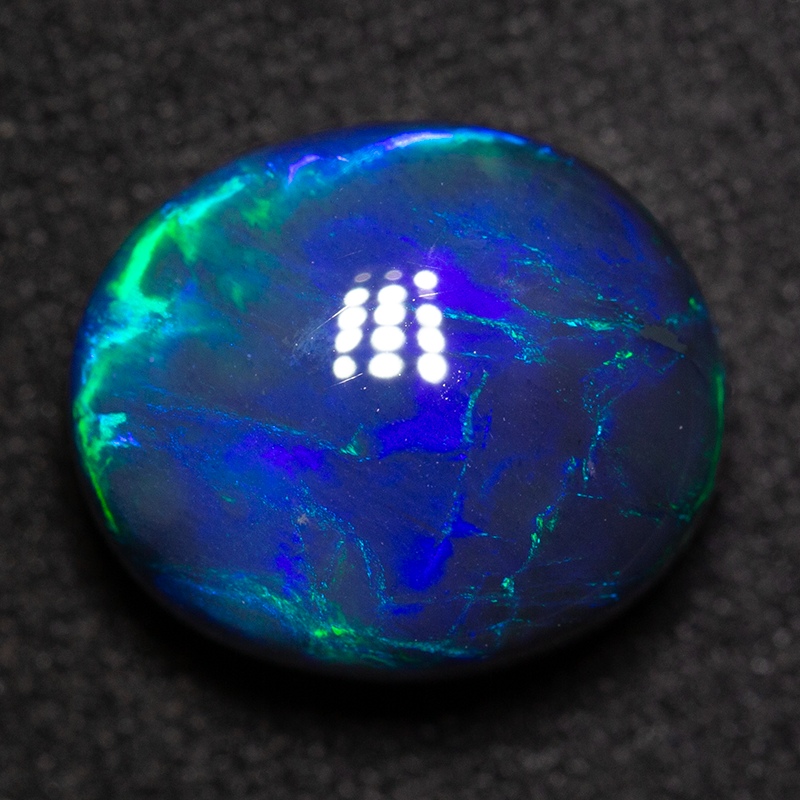 7.55 ct black opal 13x11x8mm