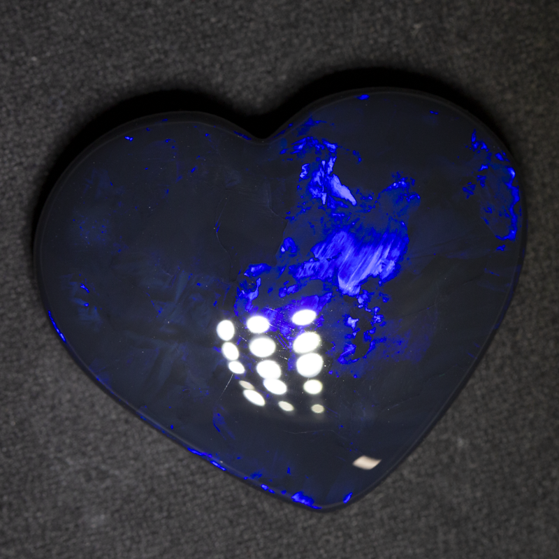 79.02 ct black opal heart Huge 32x37x11mm