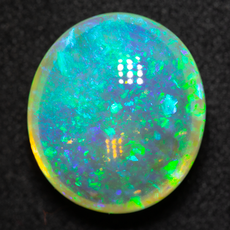 8.13 ct double-sided crystal opal 14.6x13x7.4mm