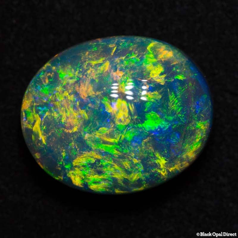8.02 ct gem black opal 19.5x12x7.5