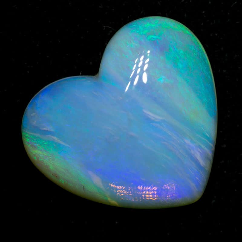 8.21 ct crystal opal heart 17x15.5x5mm