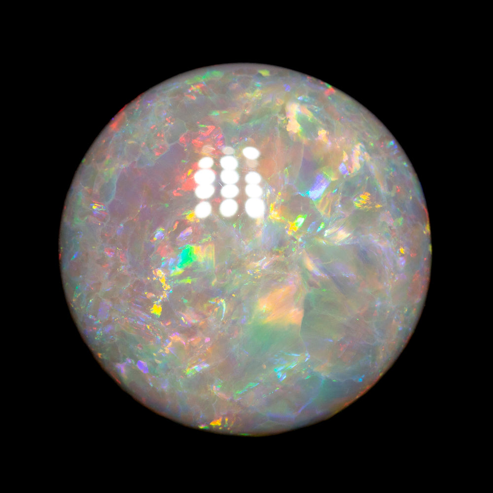 8.57 ct dark opal 16.4x16.3x5mm