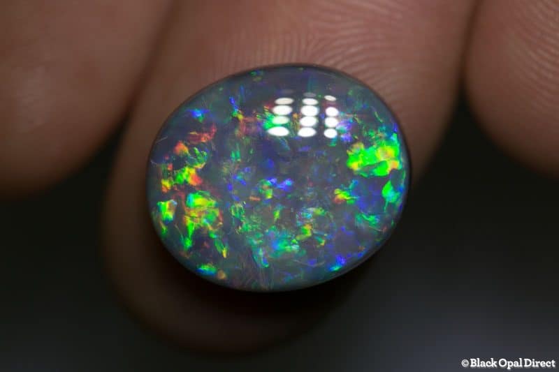 8.68 ct dark opal 17x14x5mm