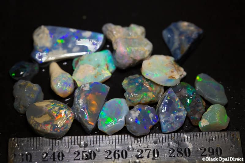 83 ct rough and rubbed opal parcel 17 pieces