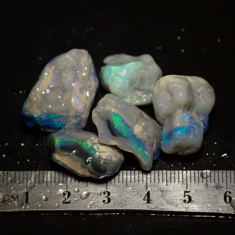 87 ct rough opal parcel 5pc