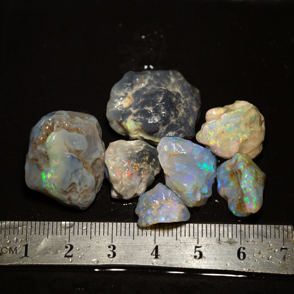 89 ct rough opal parcel 7pc