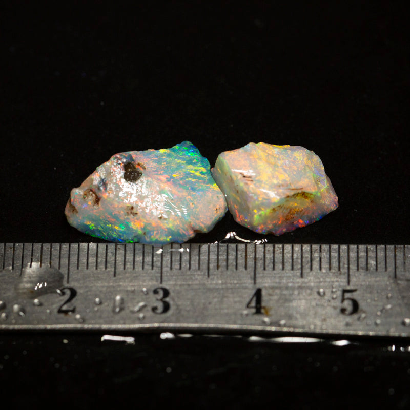 8 ct rough opal parcel 2pc