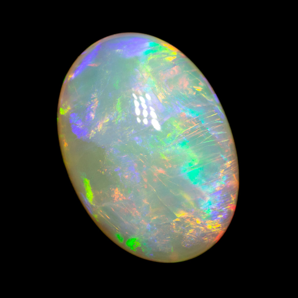 9.17 ct double-sided white opal 17.4x12.4x6.9mm