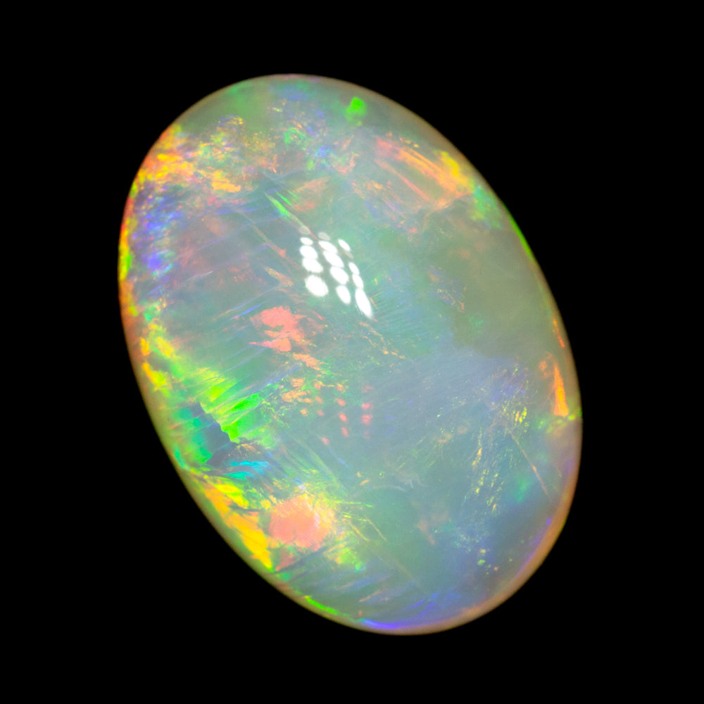 9.17 ct double-sided white opal 17.4x12.4x6.9mm