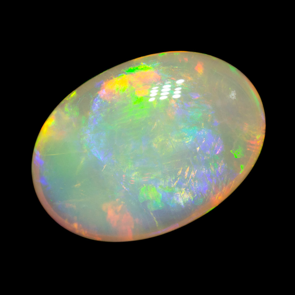 9.17 ct double-sided white opal 17.4x12.4x6.9mm