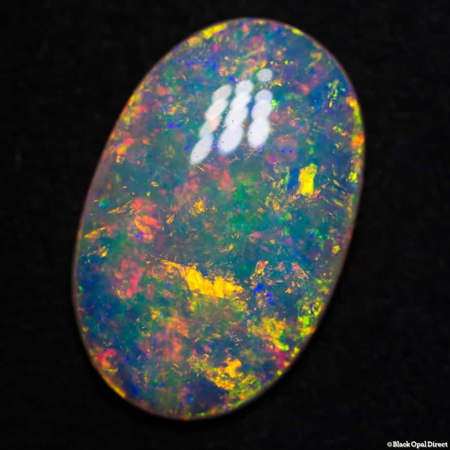9.38 ct gem Andamooka crystal opal 22x14x4.5mm