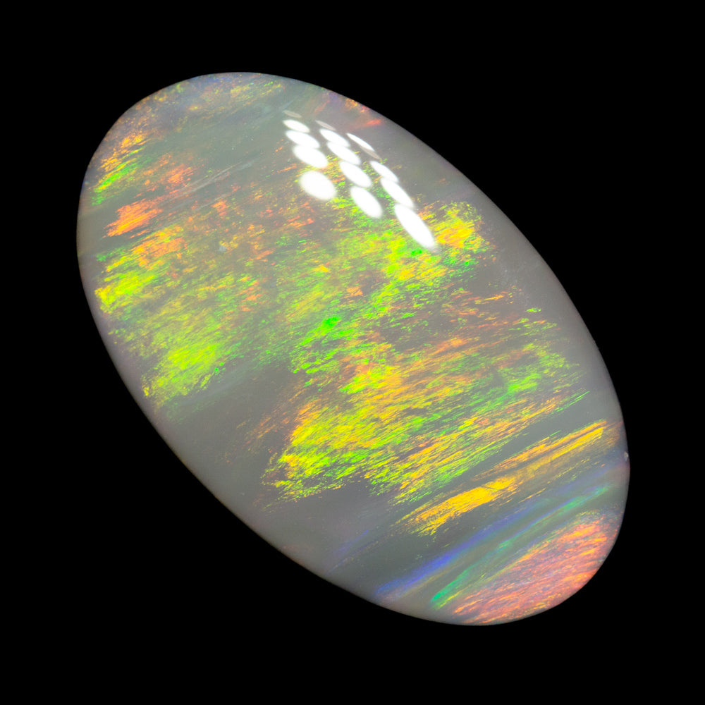 9.64 ct dark opal 22.4x13.8x4.9mm