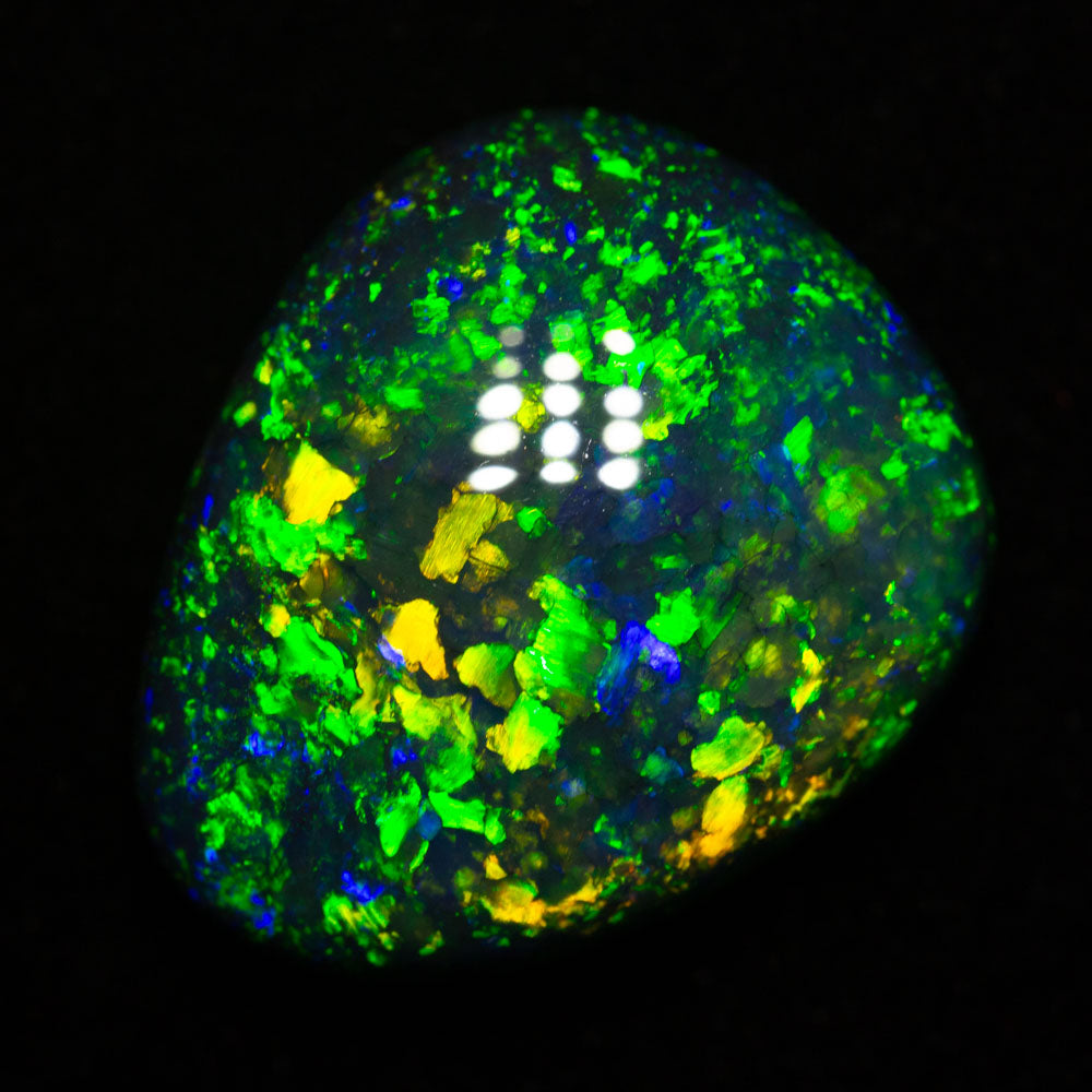 9.80 ct gem black opal 16.6x14x6.9mm