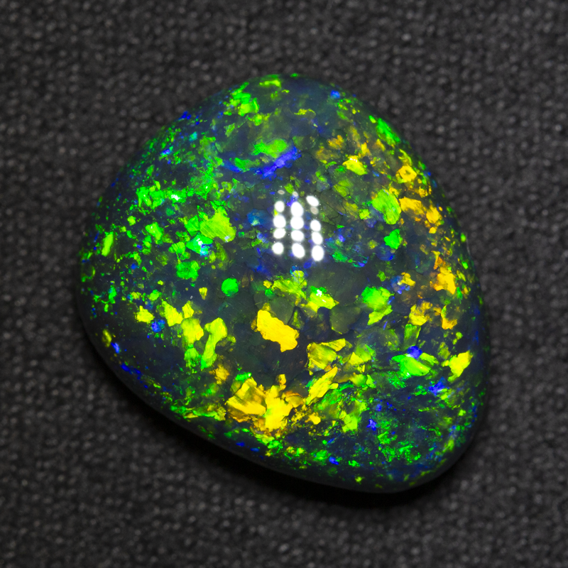 9.80 ct gem black opal 16.6x14x6.9mm