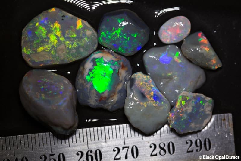 9pc rough opal parcel 60 carats