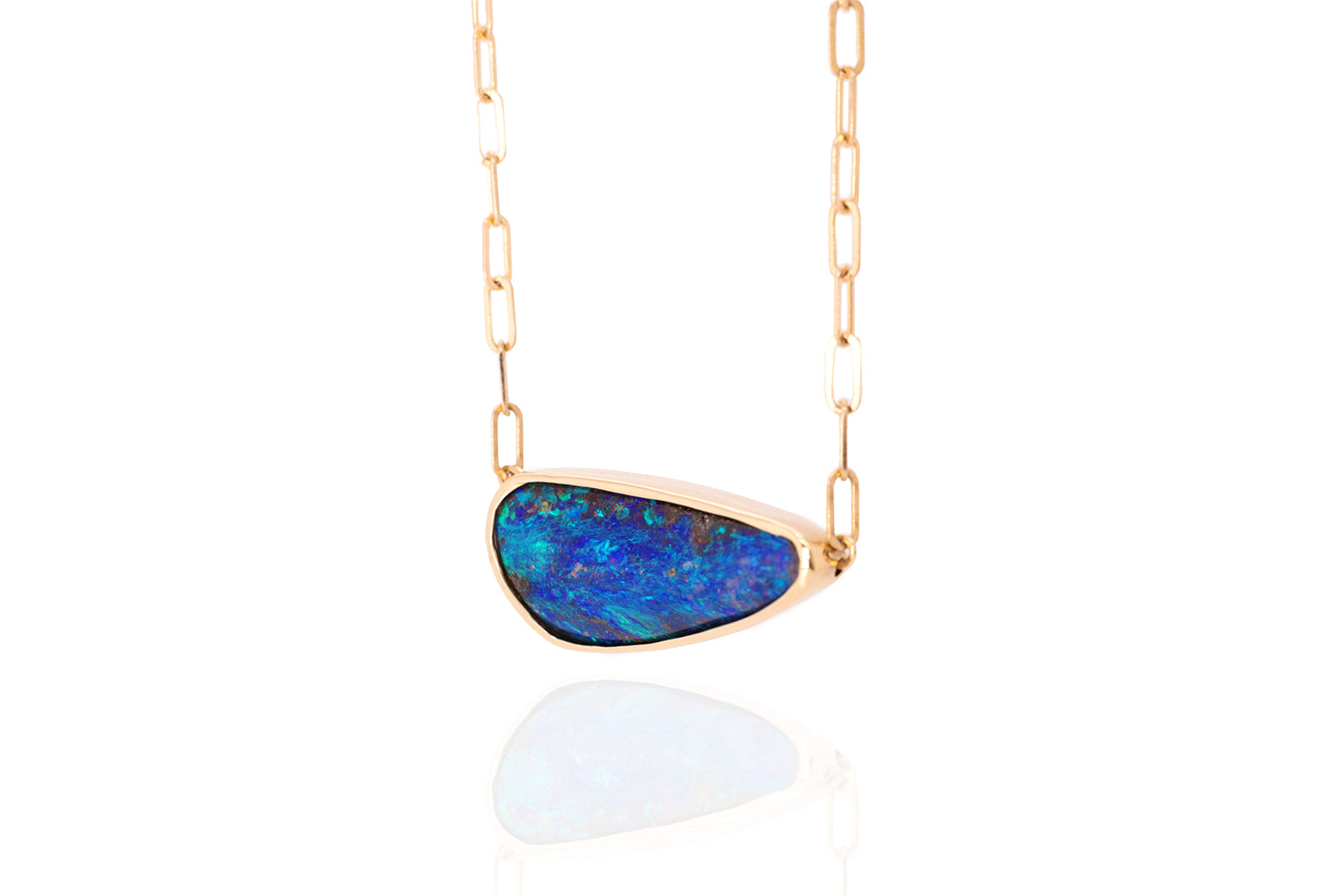 Kindred Spirit — Boulder Opal 18kt Yellow Gold Necklace