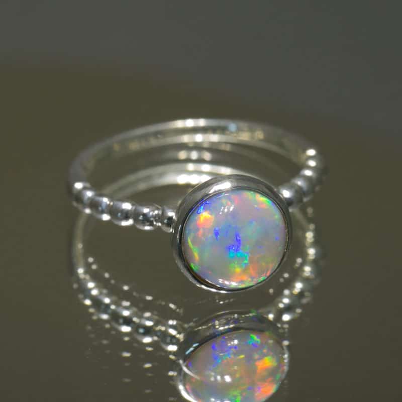 Tatiana Sterling Silver Ring with 1.99ct Crystal Opal